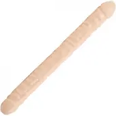 Doc Johnson Dubbele Dildo 45 cm recht - Huidskleur