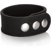 Calexotics - Silicone 3-Snap Erection Ring - Rings Zwart