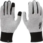 Nike Vingerhandschoenen 'Club Fleece 2.0' grijs gemêleerd / zwart
