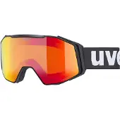 Uvex Skibril Gravity FM Black Matt Red Clear