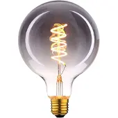 Highlight E27 Filamentlamp - Globe 95 - 9W dimbaar - Smoke