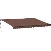 vidaXL Luifel automatisch uittrekbaar 500x350 cm bruin
