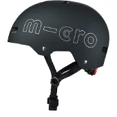Micro Fietshelm ABS Deluxe Zwart L - met LED-verlichting en magnetische sluiting