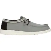 HeyDude Instapper Men Wally Letterman Light Grey / White-Schoenmaat 45