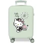 Disney Disneyvoor meisjes. 4741341 Hello Kitty Fair handbagage 50 cm stijf groen (OSFA), Casual, ABS/polycarbonaat, Cabine, kinderkleding
