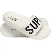 Superdry Code Core Badslippers Wit Grootte: M