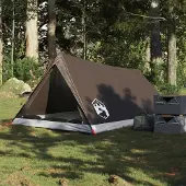 vidaXL Tent 2-persoons waterdicht bruin