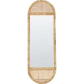 Beliani BARGES - Wandspiegel - Naturel - Rotan