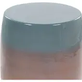 Beliani FRAGUITA - Bijzettafel - Goudbruin/Blauw - Ijzer