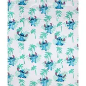 Disney Stitch - Kinderdekentje, blauw-wit dekentje 120x150cm, OEKO-TEX