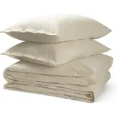 Yumeko Dekbedovertrek set Flanel 240x220 Natural - Eco, Bio & Fairtrade