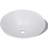 vidaXL Wasbak - Wasbakken - Was Bak - Was Bakken - Keramische wasbak taps (wit)