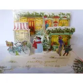 Bouwman Kerstkaarten pop-up / opzet 3 stuks Nr.122