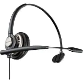 Poly headset, enkelvoudige oorschelp, Poly Encore HW710 + draagbaar etui + snelle ontkoppeling, kabel, geschikt voor kantoor/callcenter, 53 g, headset met microfoon, zwart