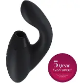 Womanizer Duo 2 - DE TarzanVibrator - Luchtdruk (clitoris) + Vibrator (G-Spot) - Herlaadbaar - Waterdicht - Zwart