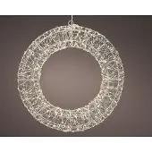 Kaemingk Frame light micro LED buiten L7-W58-H58 cm zilver/warm wit I Lumineo