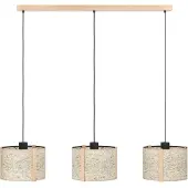 Eglo 3-lichts hanglamp Hontongas met beige kappen