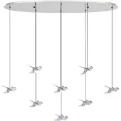 Eglo 8-lichts hanglamp Paratebueno 1 chroom