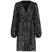 Ibana Dames Kleedjes Dayina - Zwart - Maat 36