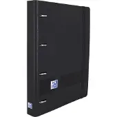 Oxford Hamelin Binder 4 A4+ Polyfoam Plastic With Rubber Includes Grid 5x5 Replacement With 5 Live & Go Band Zwart Kinderen