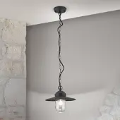 Orion Edward buiten hanglamp, antraciet, Ø 27,5 cm, aluminium Edward, dimbaar, zwart, Aluminium, Antiek