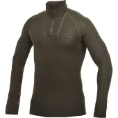 Woolpower Skipully Unisex Zip Turtleneck Lite Pine Green-S