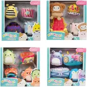 Jazwares Squishmallows Micromallows SQMM0014 - Accessoire set - Koninklijke parade, extra zachte mini-pluche figuren (Benny & Ridelle), 6,5 cm