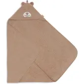 Jollein - Badcape Badstof 75x75cm - Baby Handdoek met Badcape, Omslagdoek, Badponcho - Jungle Jambo Cheetah