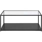Beliani MEDORA - Salontafel - Zwart - Glas