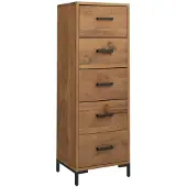 vidaXL Ladekast 42x35x110 cm massief grenenhout