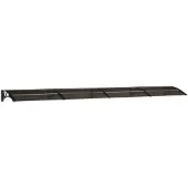 vidaXL Deurluifel 400x75 cm polycarbonaat zwart