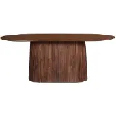 Interiax Eettafel 'Camille' Ovaal 200 cm - Mangohout Bruin - 200x100x76 cm