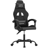 vidaXL Gamestoel kunstleer zwart