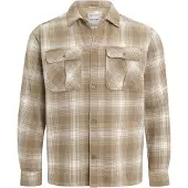 Only & Sons Overhemd 'ONSCedric' lichtbeige / donkerbeige / wit