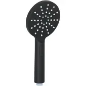 Ben Push handdouche rond Ø12cm 3 straalsoorten gestructureerd zwart