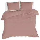 Fonq Fresh Dekbedovertrek Dusty Pink-240 x 200 / 220 cm | Lits-Jumeaux