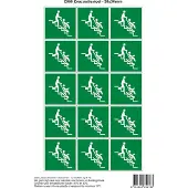Stickerkoning Pictogram sticker E060 Evacuatiestoel - 50x50mm 15 stickers op 1 vel