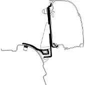 Thule VW T5/T6 Minivan Reimo Multi Rail LWB Adapter 4200