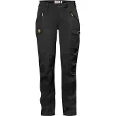 Fjall Raven - Women's Nikka Trousers Curved - Trekkingbroek 44 - Raw Length, zwart