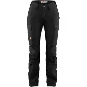 Fjällräven - Women's Kaipak Trousers Curved - Trekkingbroek 48 - Fixed Length, zwart