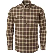 Chevalier - Heron Flannel Shirt - Overhemd S, bruin