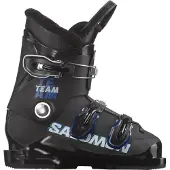 Salomon - Kinder skischoenen - Team T3 Black/Race Blue/White voor Unisex - Kindermaat 26/26,5 - Zwart
