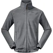 Bergans Vest Men Hareid Fleece NoHood Aluminium-XL