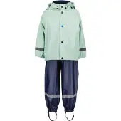 Didriksons Slaskeman, regenset, junior, munt/donkerblauw