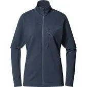 Haglöfs - Women's Rosson Mid Jacket - Fleecevest L, blauw