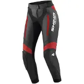SHIMA Miura 2.0 Dames Zwart Rood Leren Motorbroek Maat 38