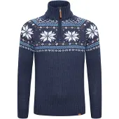 11 Project Trui 'Tim' blauw / bruin / oranje / wit
