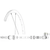 Mavic Rear Ksyrium S Disc Racefietsvelg