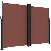 vidaXL Windscherm uittrekbaar 180x600 cm bruin