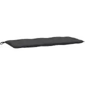 vidaXL Tuinbankkussen 120x50x7 cm stof gemêleerd antracietkleurig